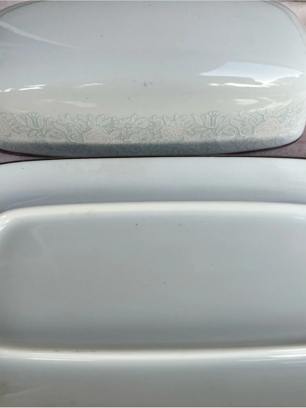 Crown Victoria Fine China Patton Lovelace Covered Butter Dish Ll-20